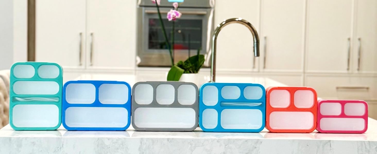 kinsho bento box lunch boxes snack containers adults kids toddlers school work daycare