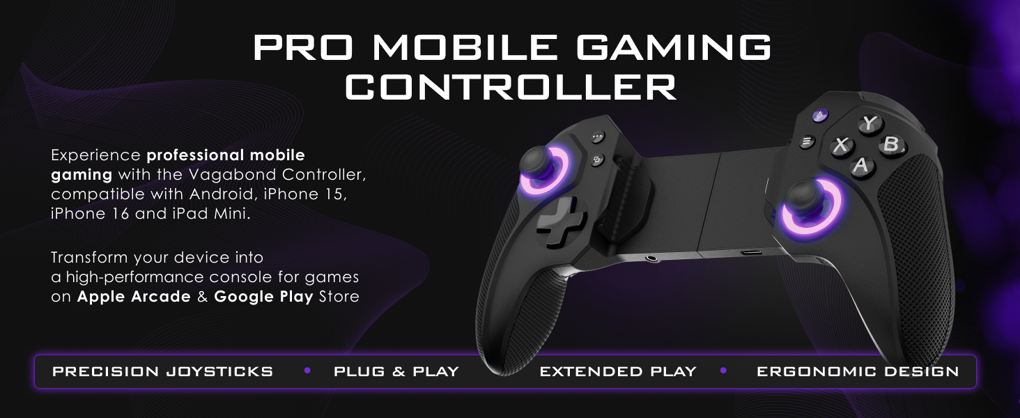 Mobile Gaming iPhone Android Controller iPad Mini Vagabond Game