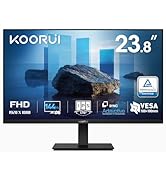 KOORUI 24" 144Hz Monitor, FHD 1080p Smooth IPS Display for Work & Play, Adaptive Sync, HDMI VGA, ...