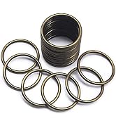 SEMINI 20PCS Metal O Ring Buckles, Solid Welded Round Metal Loop for DIY Craft Hardware, Webbing ...