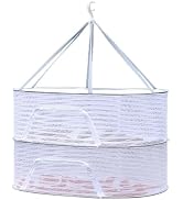 Foldable Drying Net for Vegetables, Fish, and Dehydrated Goods, Multi-tiered Food Drying Net, Ver...