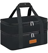LHZK Double Insulated Casserole Carrier, Expandable Casserole Carriers for Hot or Cold Food, Insu...