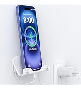HomeMount Hands Free Wall Mount Phone Holder with Adhesive Strip for Bedroom Living Room Kitchen ...