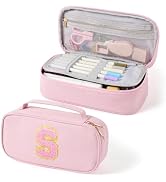 YOOLIFE Pink Pencil Case for Girls, Pencil Pouch Bag, Aesthetic Pen Pouch School Supplies for Tee...