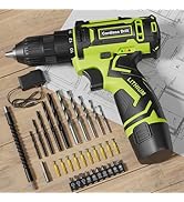 Cordless Drill Set,12V Power Drill Driver 3/8