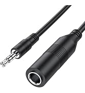 MOSWAG 1/4 to 3.5mm Adapter,1/4 Inch Female to 3.5mm Male Headphone Adapter, 1/4" Female to 1/8" ...