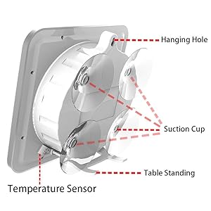 Wall Hanging Hole, Four Strong Suction Cup, Table Standing Bracket