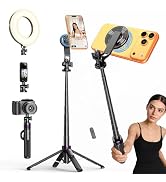 ACKIMA 53" Magnetic Selfie Stick Tripod for iPhone Andriod, 360° Rotation | Aluminum Alloy Pole, ...
