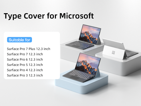 Surface Pro 7 Plus 7/6/5/4/3 12.3 inch Keyboard