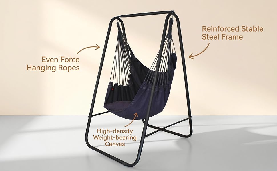 grey hammock stand