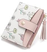 yiijay Small Wallet for Women RFID Blocking Tassle Bifold Slim Thin Leather Wallet Credit Card Ho...