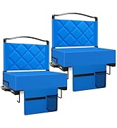 Kaganoon Stadium Seats with Back Support and Cushion Thick Padded Bleacher Chairs with Shoulder S...