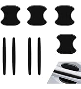 winterrock 8PCS Car Door Handle Protector, Reflective Car Door Handle Bowl Stickers, Self-Adhesiv...