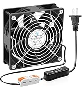 Eakhelb 120mm Fan,120x120x38mm EC Industrial Case Fan, 120mm x 38mm Dual Ball Bearing, AC 110V 12...