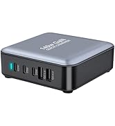 140W GaN 5-Port Quick Charger,USB Fast Charging Station,Multi Ports USB-A&USB-C Charging Hub with...