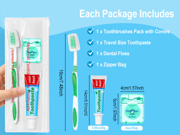 travel toothbrush with toothpaste