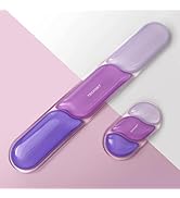 TECKNET Clear Gel Wrist Rest for Computer Keyboard, Ergonomic Gel Keyboard Wrist Rest Set for Typ...