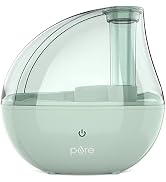 Pure Enrichment MistAire Silver Ultrasonic Cool Mist Humidifier - Lasts Up to 25 Hours, Whisper...