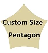 Amgo Custom Size Pentagon Sun Shade Sail Order to Make Canopy Awning AGSLR, 200GSM Heavy Duty, 95...