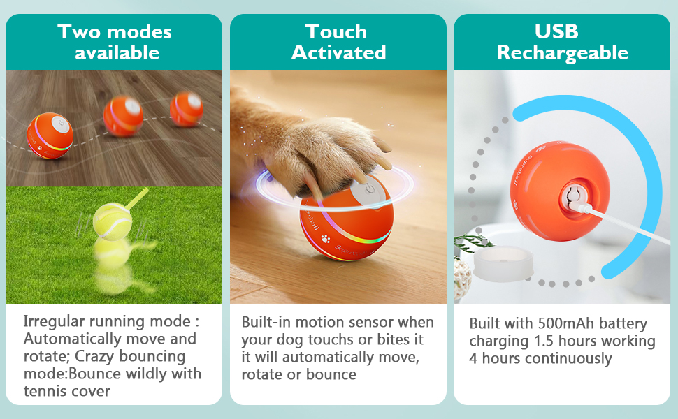 vibrating dog ball