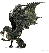 D&D: Icons of The Realms Premium Figure: Adult Black Dragon | WizKids Figure