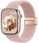 Braided Stretchy Band Compatible with Apple Watch Bands 38mm 40mm 41mm 42mm 44mm 45mm 46mm 49mm W...