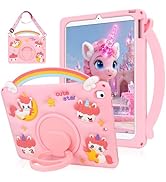 SAMONPOW for iPad 6th 5th Generation Case iPad Air 2/Pro Protective Cover Rainbow Unicorn iPad Ca...