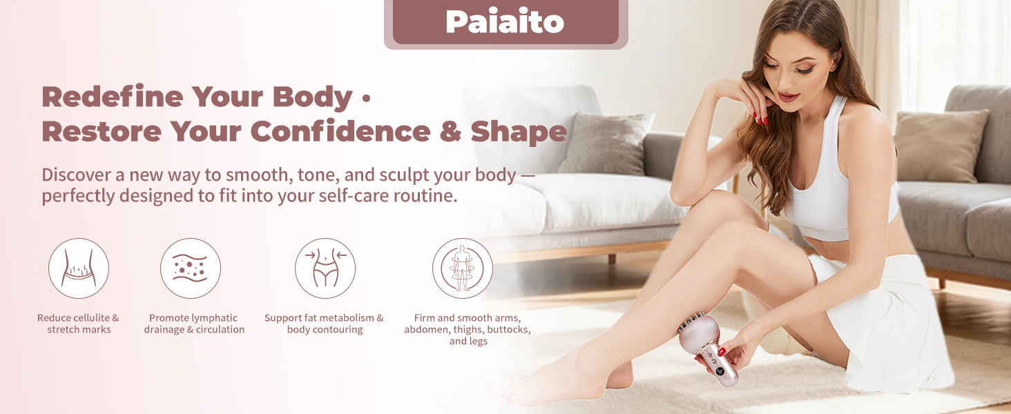 lymphatic drainage massager; stretch marks removal; body sculpting machine; cellulite massager