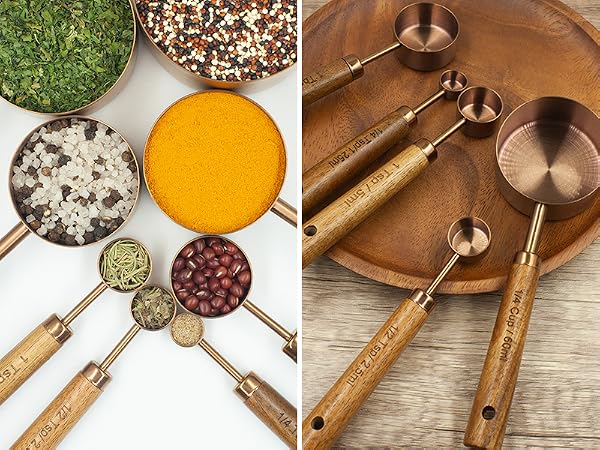 copper measuring cups