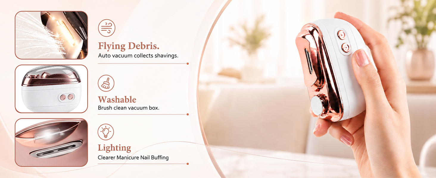 2-in-1 Smart Electric Nail Clipper & Polisher