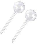 Mozff Plant Watering Globes, 2Pcs Plastic Plant Automatic Water Bulbs Flower Self Feeder Balls Ir...