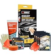 LOCBONDSO Headlight Restoration Kit, Headlight Cleaner and Protective Wipes, 3 Easy Steps Restore...