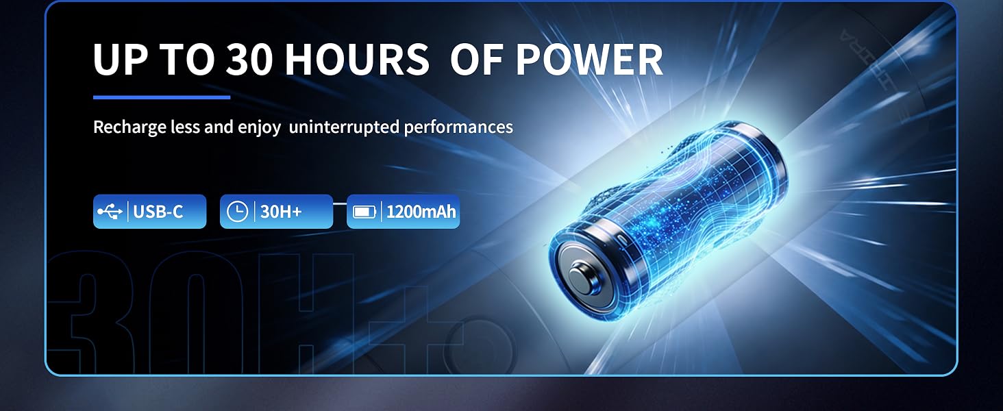 up to 30+ h power