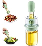TINMIX Oil Dispenser with Brush - Olive Oil Dispenser with Extended Silicone Basting Brush for Co...
