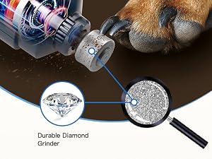 dual diamond nail grinder
