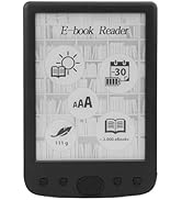 E Reader, Ebook Reader with 6 inch Ink Screen Display, 8GB, Navigation Mechanical Buttons, with S...
