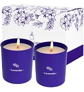 TranquilBliss Lavender Candles for Home Scented, 8 oz Scented Candles Present, Purple Jar Wax, Ma...