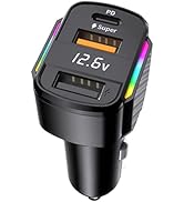 USB C Car Charger, 80W 3 Ports Super Fast Car Charger Adapter PD&QC3.0&USB A 12V Car Charger USB ...