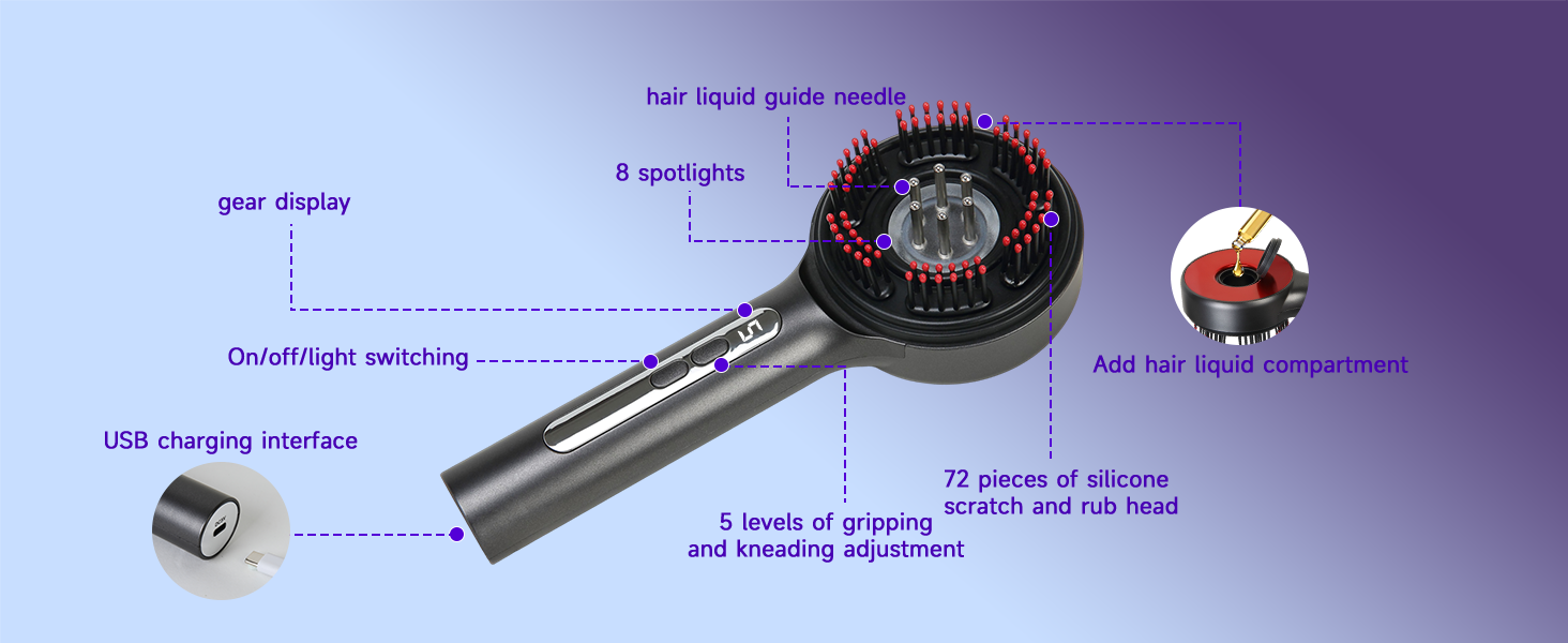 Electric Scalp Massage Comb