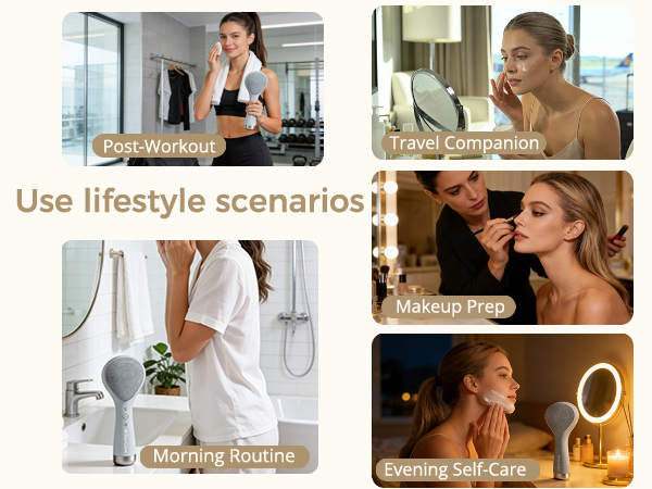 Hypoallergenic facial brush for skin cleansing with professional warranty.