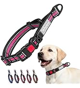 Martingale Collar for Dogs Reflective Collar with Quick Release Buckle, Adjustable Nylon Collars ...