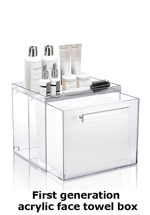 Acrylic Face Towels Storage Box Compatible With Clean Skin Club Clean Towel XL