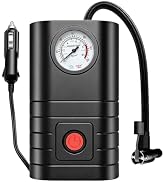 RIDAPEST Wired Tire Inflator with Analog Gauge & Built-in Compass, Stable Power for Car, SUV, Mot...