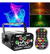 Party Lights , 3-in-1 Portable Mini Disco Ball DJ Stage Strobe RGB Light , Smart Remote Control ,...