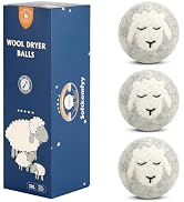 Wool Dryer Balls Handmade 3 Pack XL,Organic Laundry Dryer Balls,100% New Zealand Wool Natural Fab...