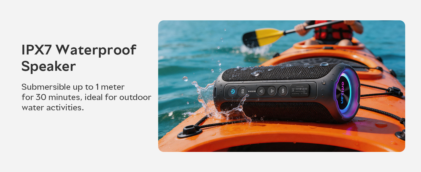 IPX7 Waterproof Bluetooth Speaker
