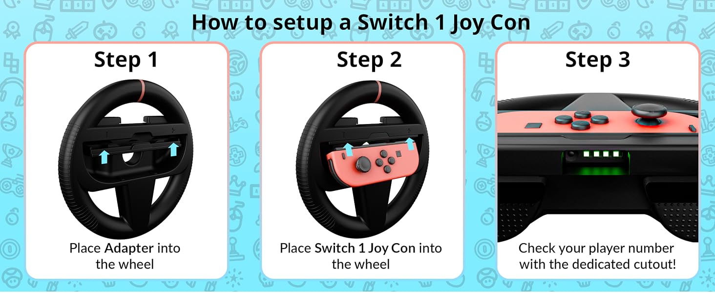 Orzly Nintendo Switch 2 Wheels