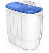 ROVSUN 11LBS Portable Washing Machine, Electric Washer and Dryer Combo with Washer(7lbs) & Spiner...