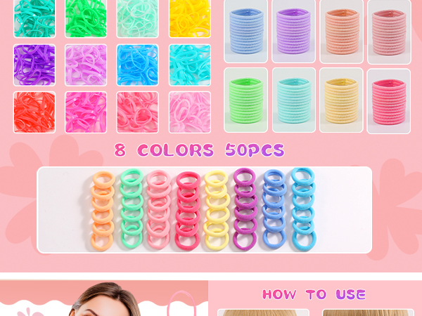 colorful hair ties