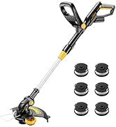 HEINPRO Cordless String Trimmer Compatible with Dewalt 20V MAX Battery, 12-Inch Weed Wacker Cordl...